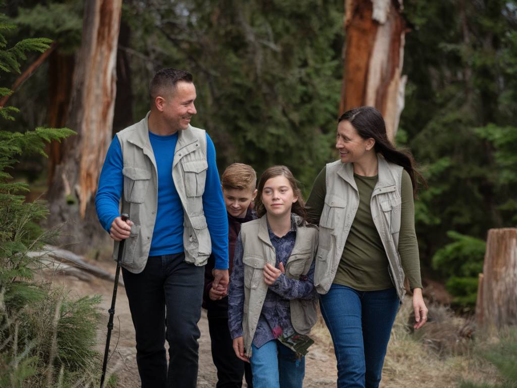 Abenteuer in der natur: wandern mit der ganzen familie